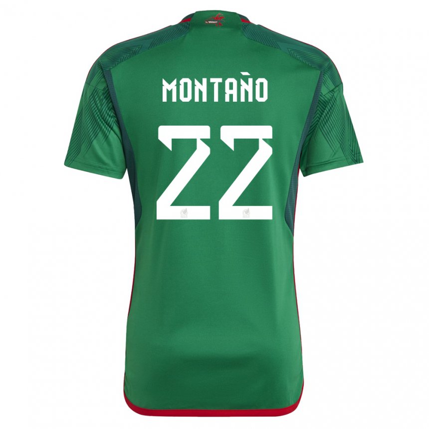 Herren Mexikanische Andres Montano #22 Grün Heimtrikot Trikot 22-24 T-shirt Österreich