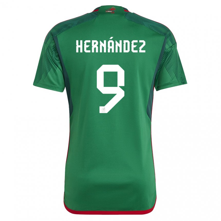 Herren Mexikanische Jesus Hernandez #9 Grün Heimtrikot Trikot 22-24 T-shirt Österreich