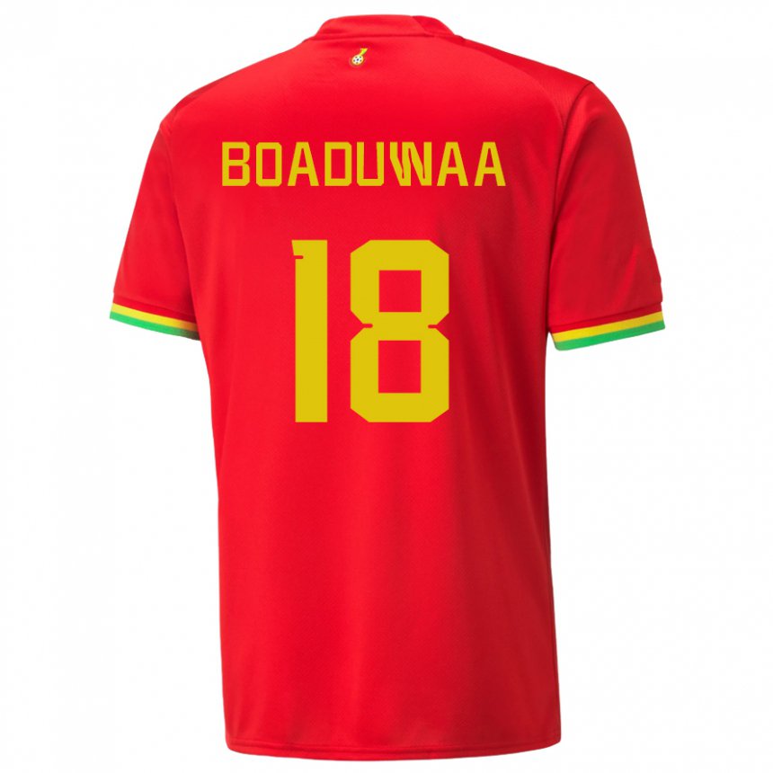 Herren Ghanaische Doris Boaduwaa #18 Rot Auswärtstrikot Trikot 22-24 T-shirt Österreich