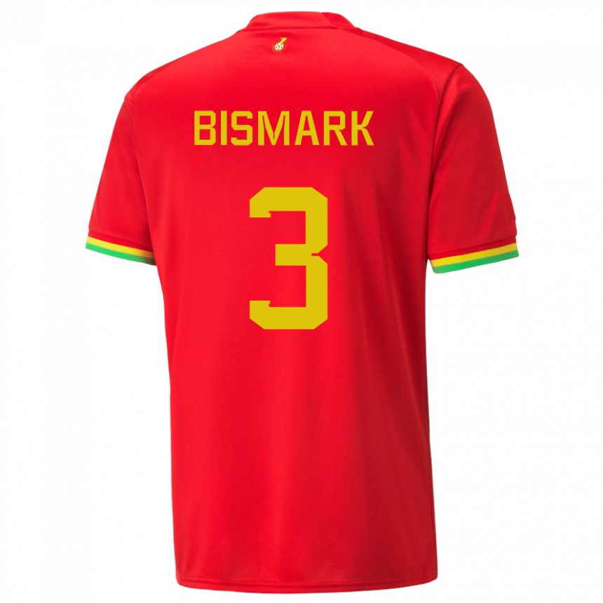 Herren Ghanaische Anim Bismark #3 Rot Auswärtstrikot Trikot 22-24 T-shirt Österreich