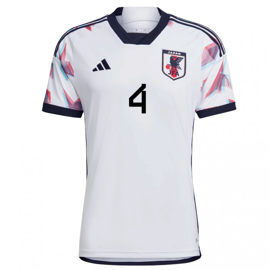 Herren Japanische Saki Kumagai #4 Weiß Auswärtstrikot Trikot 22-24 T-shirt Österreich