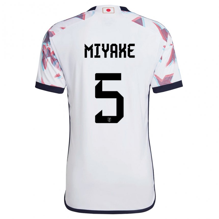 Herren Japanische Shiori Miyake #5 Weiß Auswärtstrikot Trikot 22-24 T-shirt Österreich