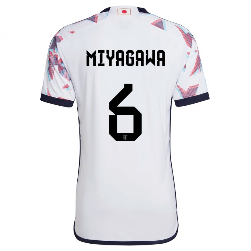 Herren Japanische Asato Miyagawa #6 Weiß Auswärtstrikot Trikot 22-24 T-shirt Österreich