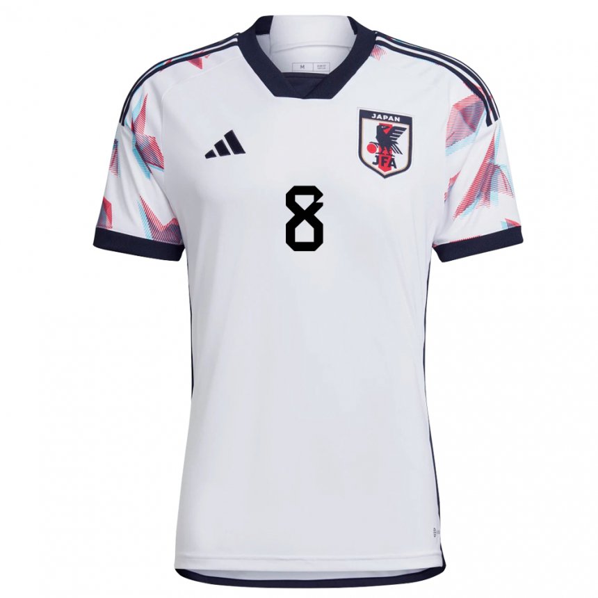 Herren Japanische Hikaru Naomoto #8 Weiß Auswärtstrikot Trikot 22-24 T-shirt Österreich