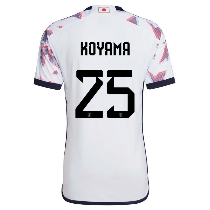 Herren Japanische Shinomi Koyama #25 Weiß Auswärtstrikot Trikot 22-24 T-shirt Österreich