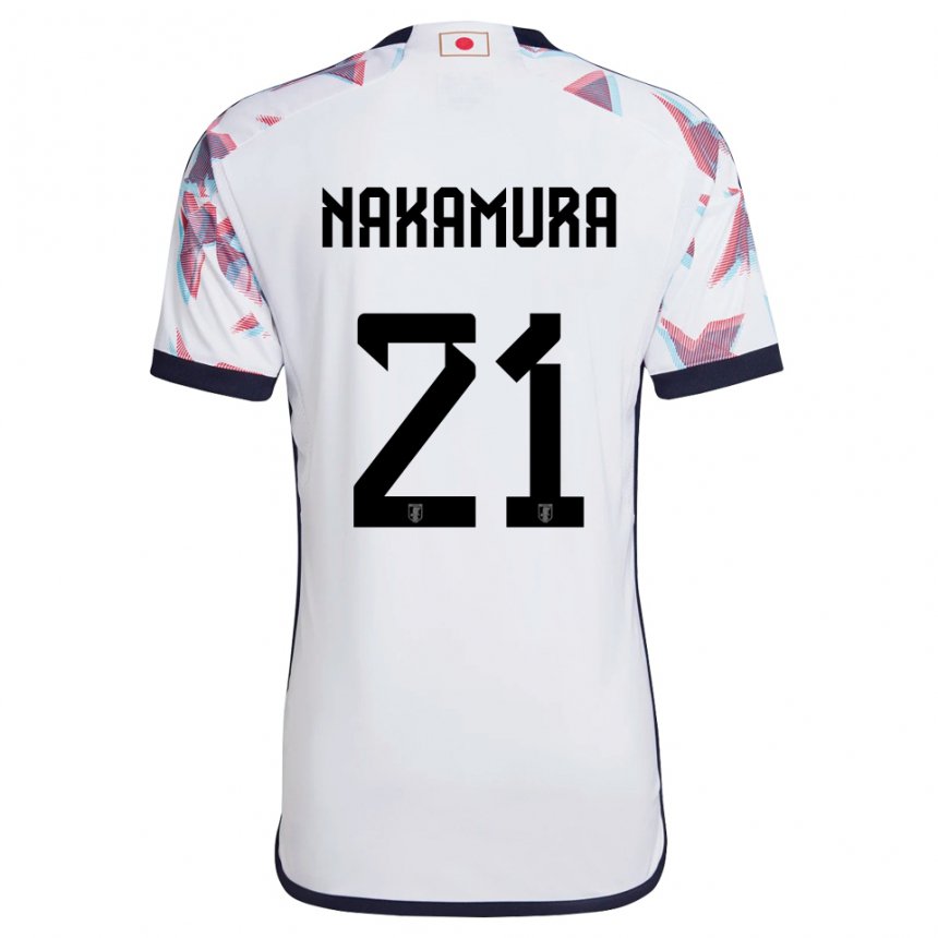 Herren Japanische Jiro Nakamura #21 Weiß Auswärtstrikot Trikot 22-24 T-shirt Österreich