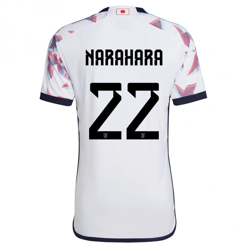 Herren Japanische Yoshiki Narahara #22 Weiß Auswärtstrikot Trikot 22-24 T-shirt Österreich