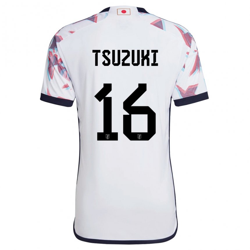 Herren Japanische Shunta Tsuzuki #16 Weiß Auswärtstrikot Trikot 22-24 T-shirt Österreich