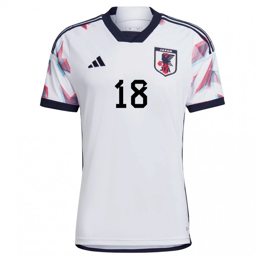 Herren Japanische Hayase Takashio #18 Weiß Auswärtstrikot Trikot 22-24 T-shirt Österreich