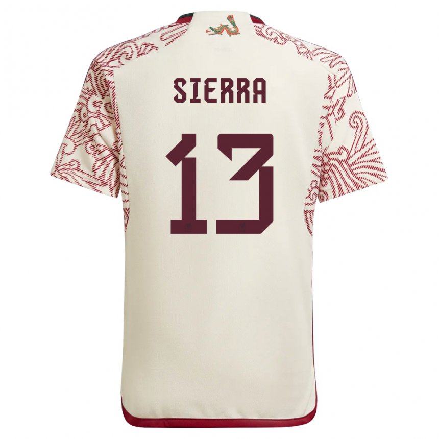 Herren Mexikanische Bianca Sierra #13 Wunder Weiß Rot Auswärtstrikot Trikot 22-24 T-shirt Österreich