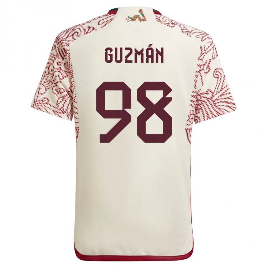 Herren Mexikanische Kinberly Guzman #98 Wunder Weiß Rot Auswärtstrikot Trikot 22-24 T-shirt Österreich