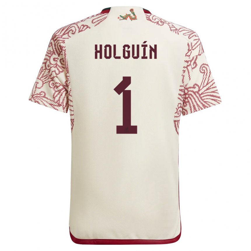 Herren Mexikanische Hector Holguin #1 Wunder Weiß Rot Auswärtstrikot Trikot 22-24 T-shirt Österreich