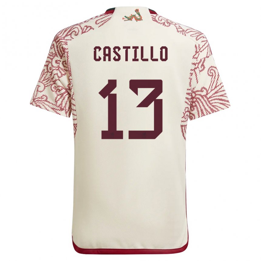 Herren Mexikanische Jose Castillo #13 Wunder Weiß Rot Auswärtstrikot Trikot 22-24 T-shirt Österreich