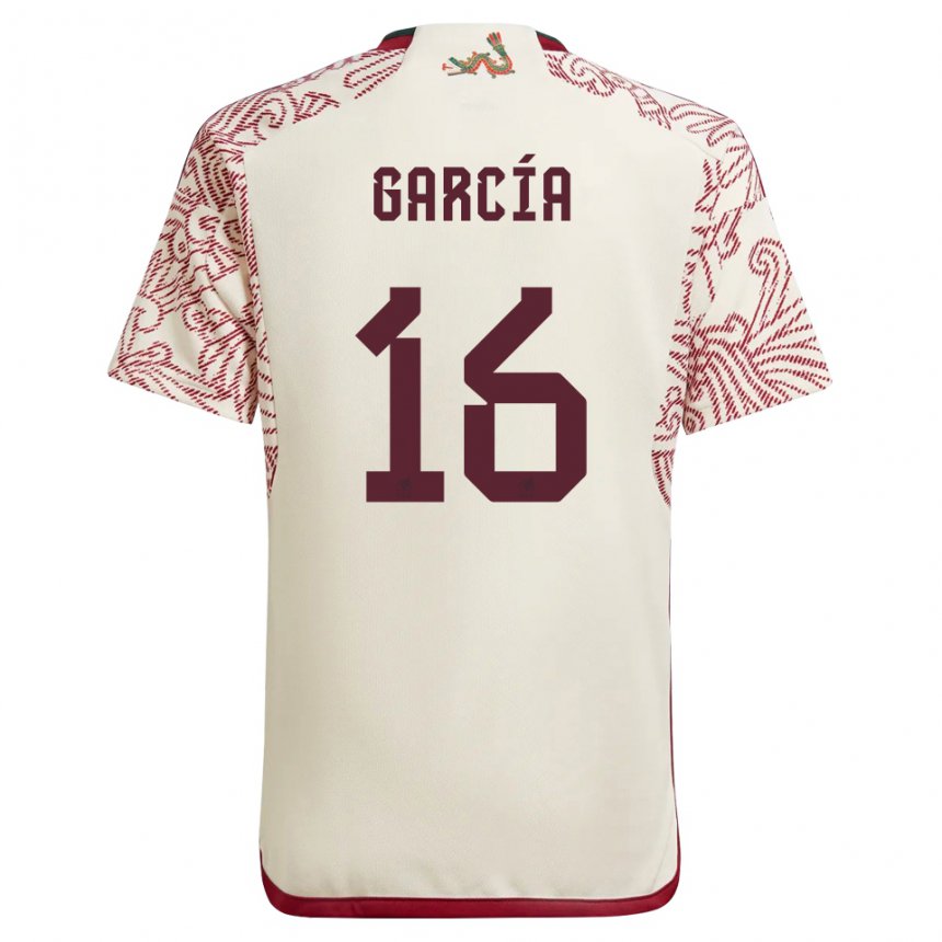 Herren Mexikanische Uziel Garcia #16 Wunder Weiß Rot Auswärtstrikot Trikot 22-24 T-shirt Österreich