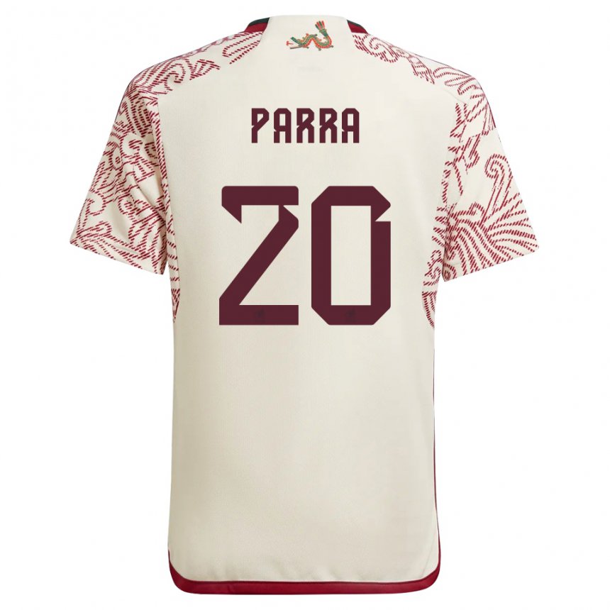 Herren Mexikanische Rodrigo Parra #20 Wunder Weiß Rot Auswärtstrikot Trikot 22-24 T-shirt Österreich