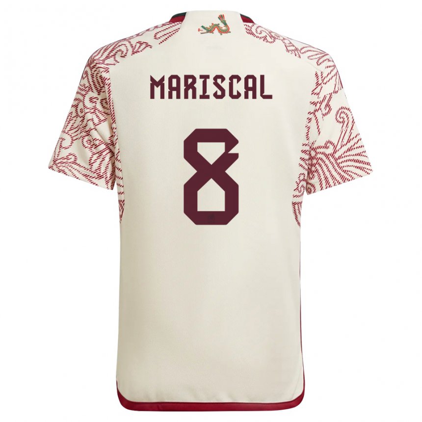 Herren Mexikanische Salvador Mariscal #8 Wunder Weiß Rot Auswärtstrikot Trikot 22-24 T-shirt Österreich