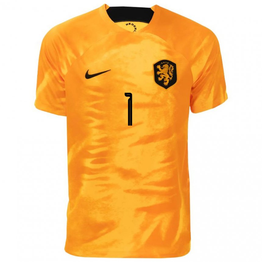 Damen Niederländische Daphne Van Domselaar #1 Laser-orange Heimtrikot Trikot 22-24 T-shirt Österreich