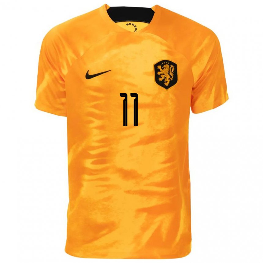 Damen Niederländische Lieke Martens #11 Laser-orange Heimtrikot Trikot 22-24 T-shirt Österreich