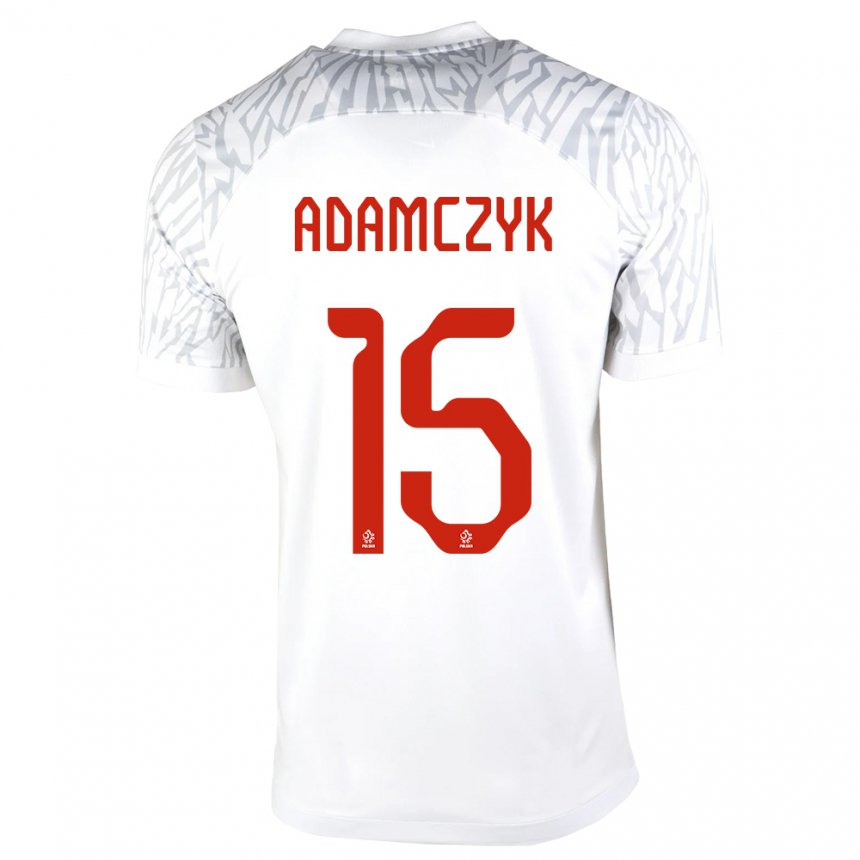 Damen Polnische Nico Adamczyk #15 Weiß Heimtrikot Trikot 22-24 T-shirt Österreich