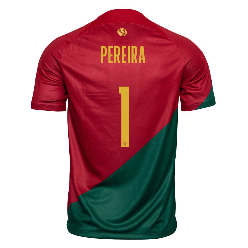 Damen Portugiesische Ines Pereira #1 Rot Grün Heimtrikot Trikot 22-24 T-shirt Österreich