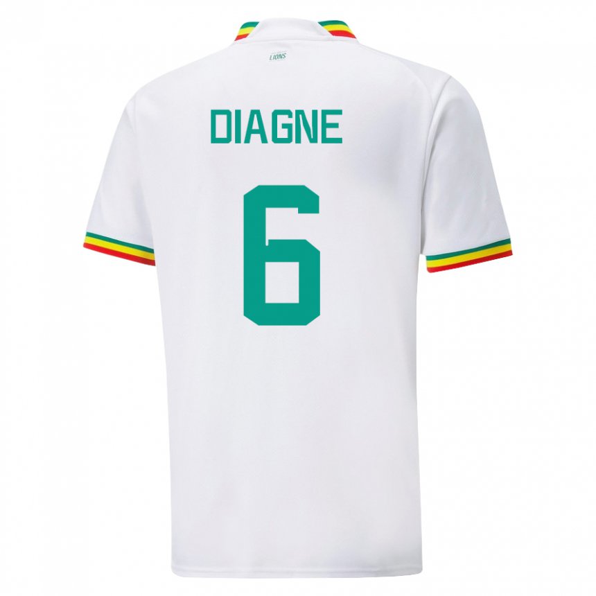 Damen Senegalesische Edmee Diagne #6 Weiß Heimtrikot Trikot 22-24 T-shirt Österreich