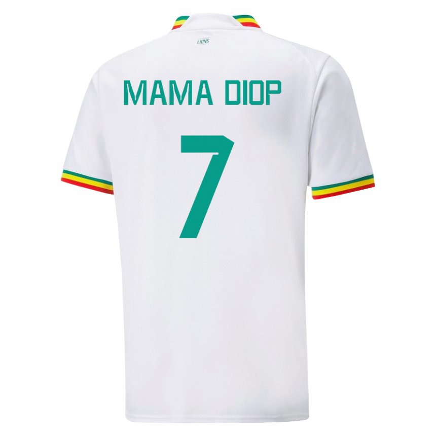 Damen Senegalesische Mama Diop #7 Weiß Heimtrikot Trikot 22-24 T-shirt Österreich