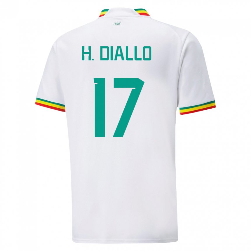 Damen Senegalesische Hapsatou Malado Diallo #17 Weiß Heimtrikot Trikot 22-24 T-shirt Österreich