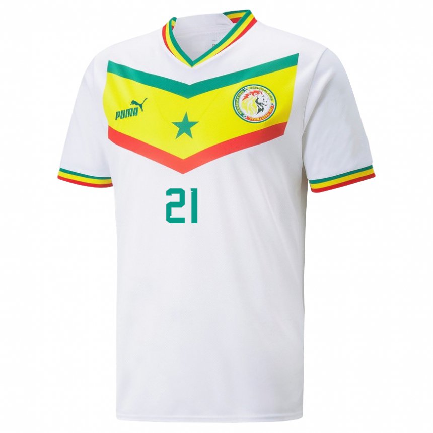Damen Senegalesische Tening Sene #21 Weiß Heimtrikot Trikot 22-24 T-shirt Österreich