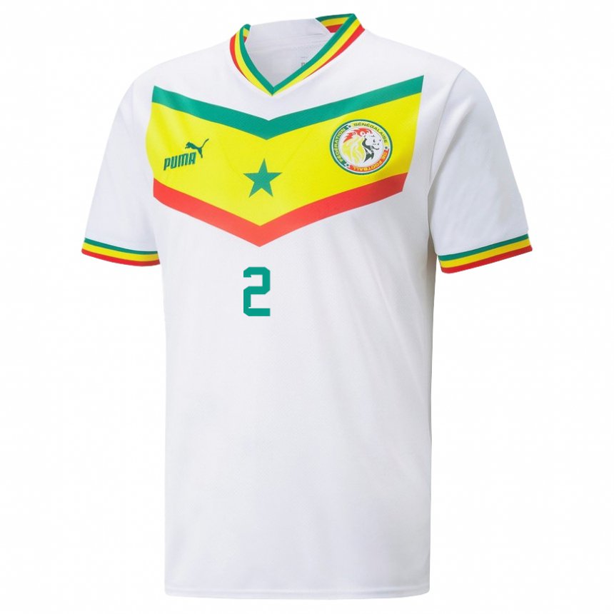 Damen Senegalesische Moussa N Diaye #2 Weiß Heimtrikot Trikot 22-24 T-shirt Österreich