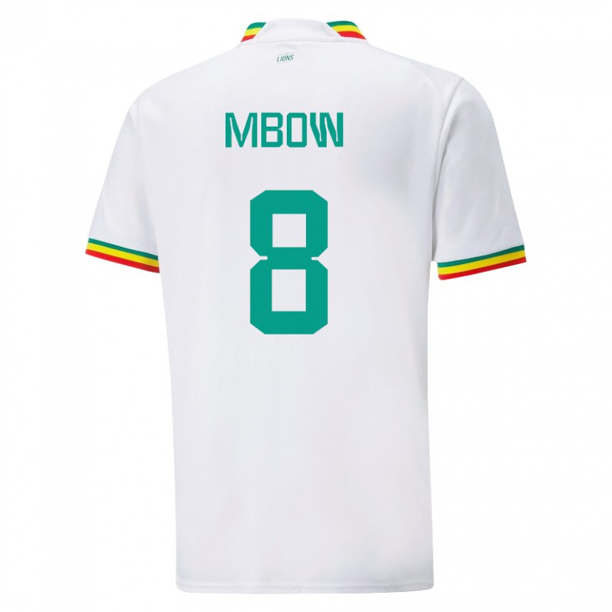 Damen Senegalesische Mamadou Mbow #8 Weiß Heimtrikot Trikot 22-24 T-shirt Österreich