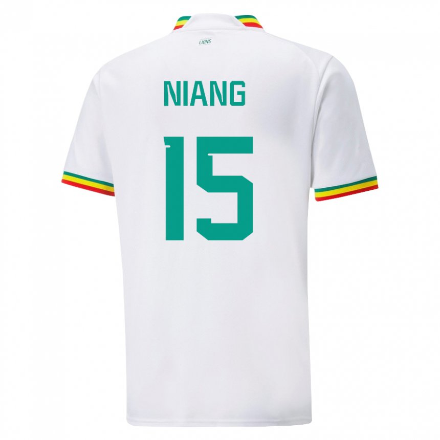 Damen Senegalesische Ousseynou Niang #15 Weiß Heimtrikot Trikot 22-24 T-shirt Österreich