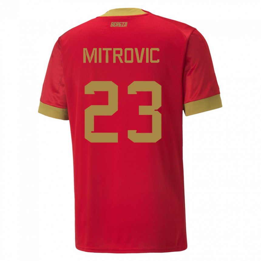 Damen Serbische Vuk Mitrovic #23 Rot Heimtrikot Trikot 22-24 T-shirt Österreich