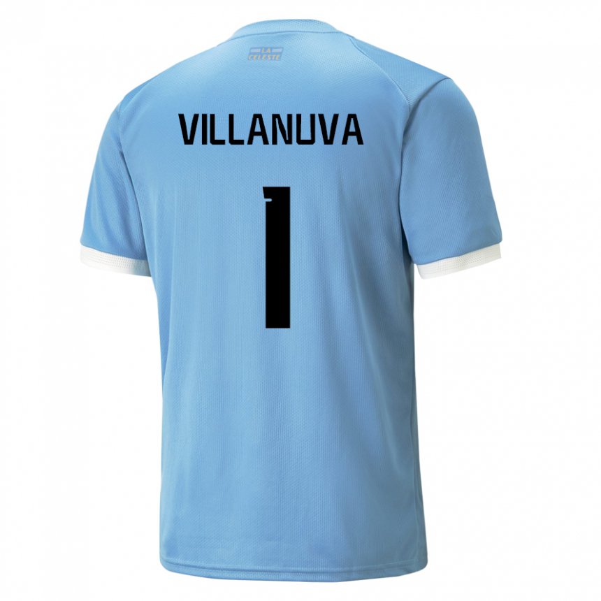 Damen Uruguayische Josefina Villanuva #1 Blau Heimtrikot Trikot 22-24 T-shirt Österreich