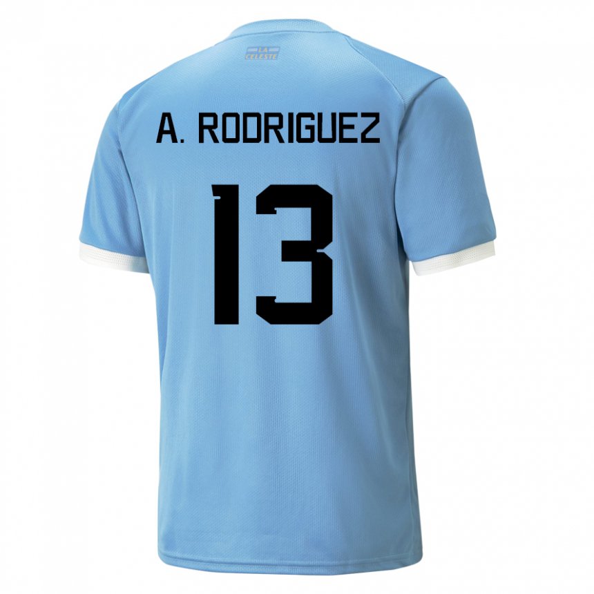 Damen Uruguayische Agustin Rodriguez #13 Blau Heimtrikot Trikot 22-24 T-shirt Österreich