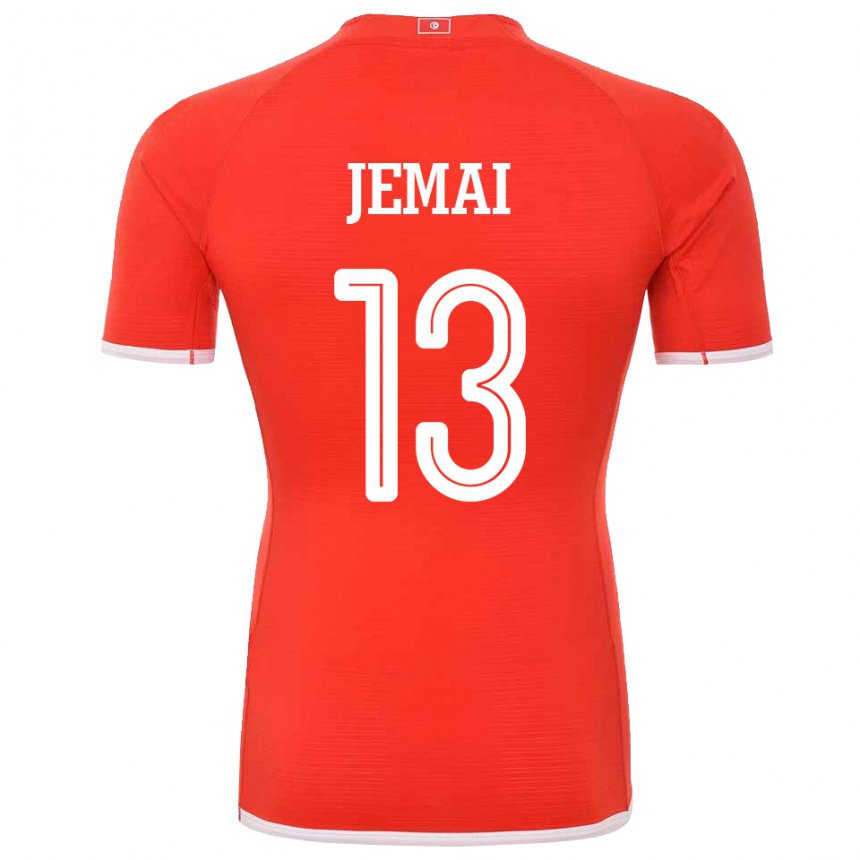 Damen Tunesische Yasmine Jemai #13 Rot Heimtrikot Trikot 22-24 T-shirt Österreich