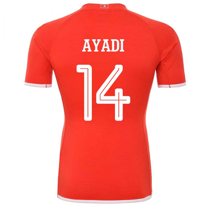 Damen Tunesische Ghada Ayadi #14 Rot Heimtrikot Trikot 22-24 T-shirt Österreich