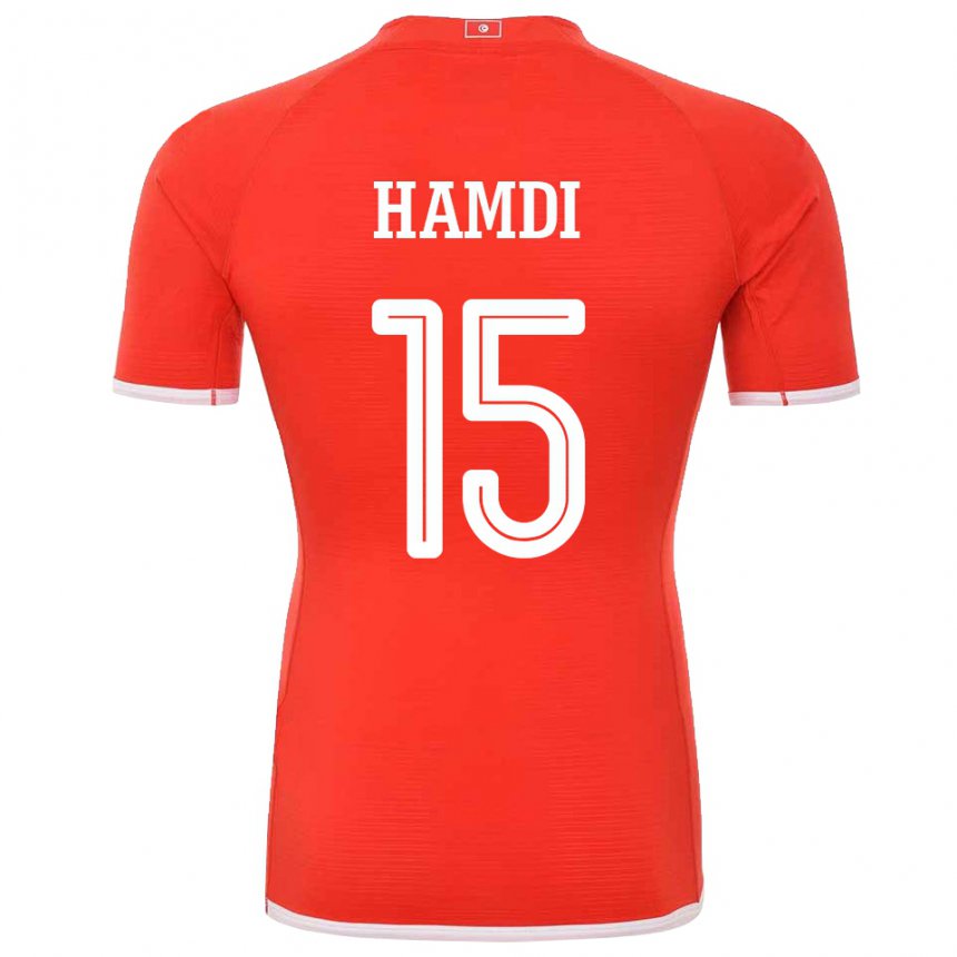 Damen Tunesische Hanna Hamdi #15 Rot Heimtrikot Trikot 22-24 T-shirt Österreich
