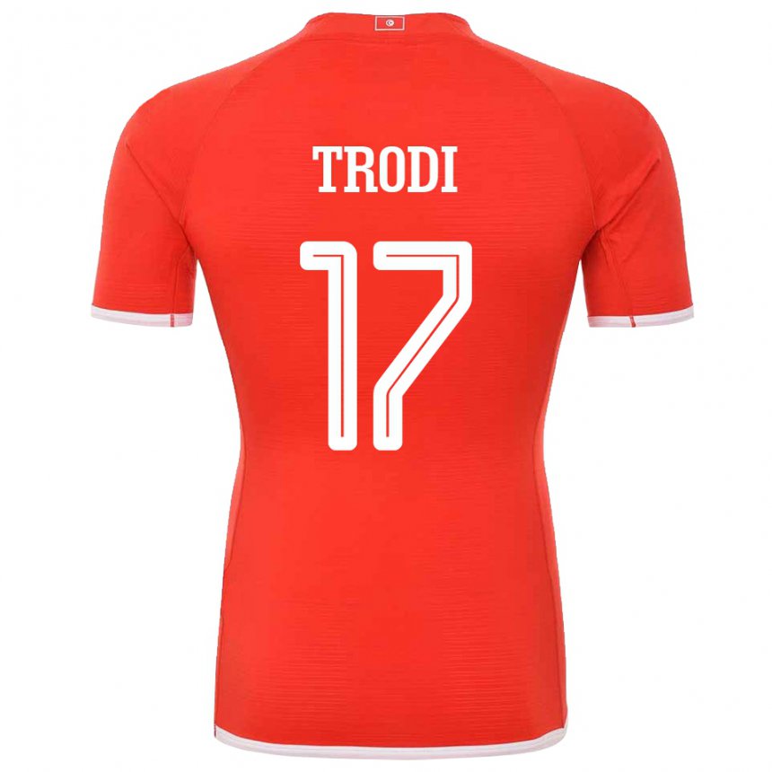 Damen Tunesische Imen Trodi #17 Rot Heimtrikot Trikot 22-24 T-shirt Österreich