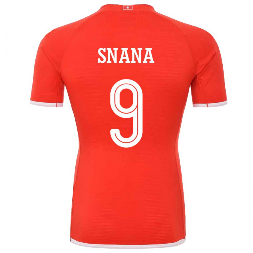 Damen Tunesische Youssef Snana #9 Rot Heimtrikot Trikot 22-24 T-shirt Österreich