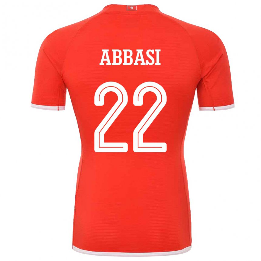 Damen Tunesische Bechir Abbasi #22 Rot Heimtrikot Trikot 22-24 T-shirt Österreich