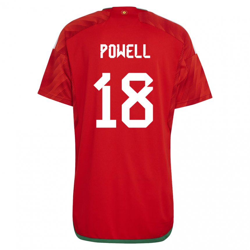 Damen Walisische Ella Powell #18 Rot Heimtrikot Trikot 22-24 T-shirt Österreich
