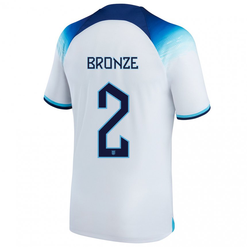 Damen Englische Lucy Bronze #2 Weiß Blau Heimtrikot Trikot 22-24 T-shirt Österreich