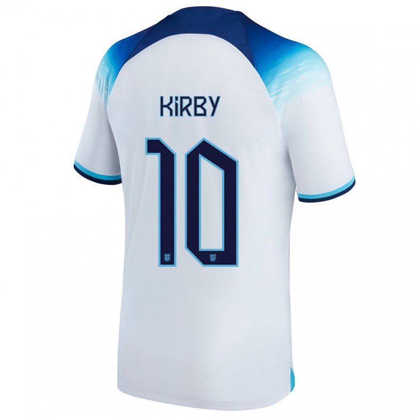 Damen Englische Fran Kirby #10 Weiß Blau Heimtrikot Trikot 22-24 T-shirt Österreich