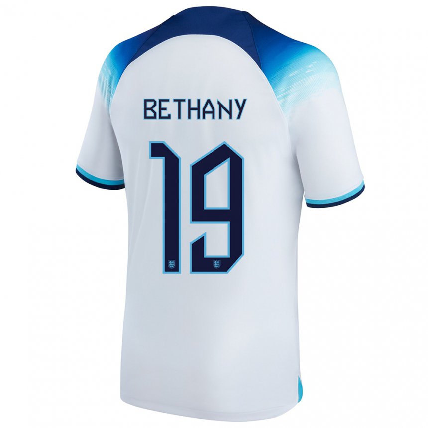 Damen Englische Bethany England #19 Weiß Blau Heimtrikot Trikot 22-24 T-shirt Österreich