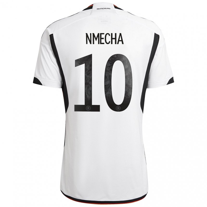 Damen Deutsche Felix Nmecha #10 Weiß Schwarz Heimtrikot Trikot 22-24 T-shirt Österreich