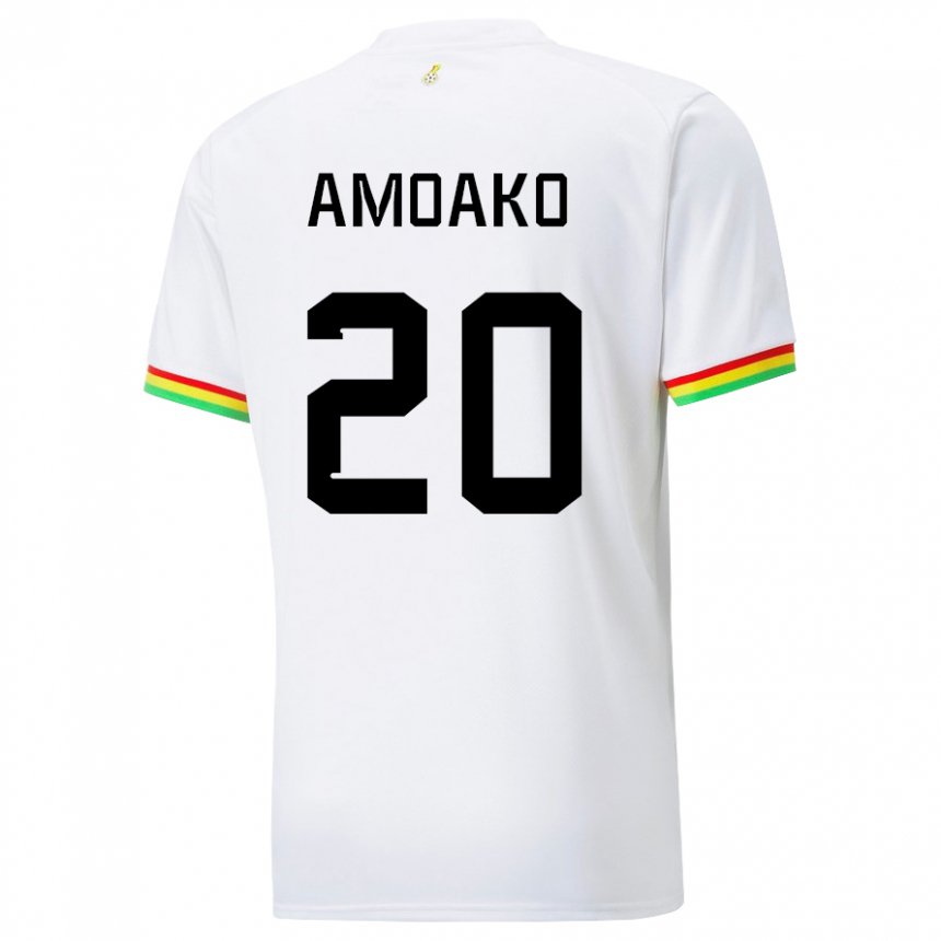 Damen Ghanaische Linda Amoako #20 Weiß Heimtrikot Trikot 22-24 T-shirt Österreich
