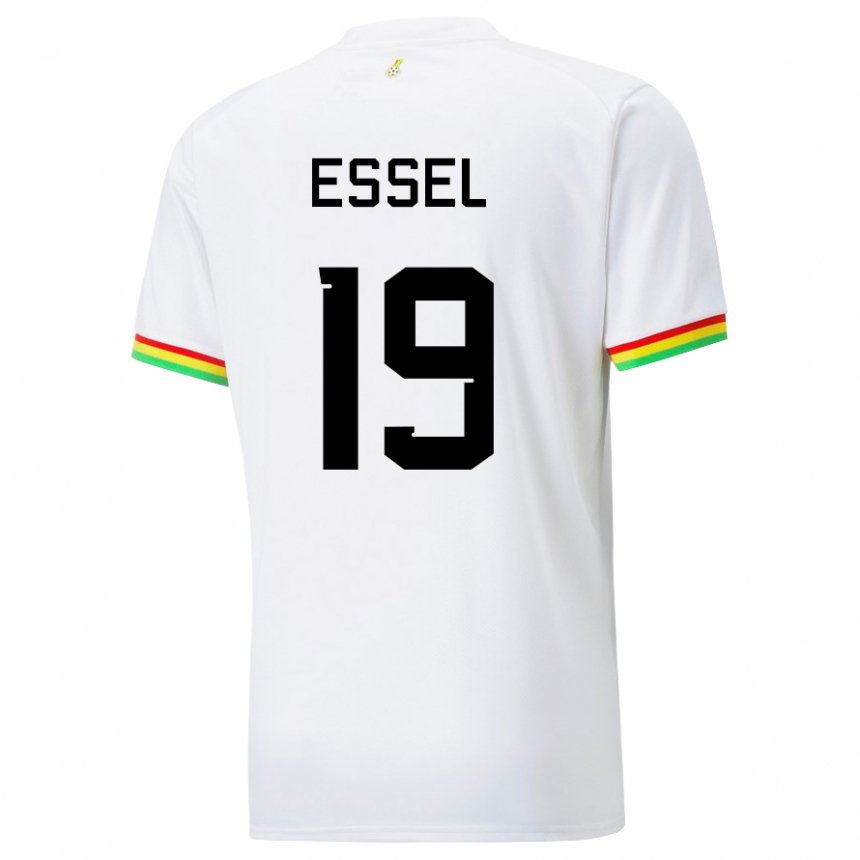 Damen Ghanaische Aaron Essel #19 Weiß Heimtrikot Trikot 22-24 T-shirt Österreich
