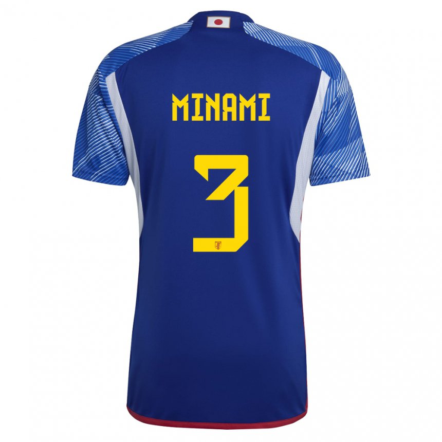 Damen Japanische Moeka Minami #3 Königsblau Heimtrikot Trikot 22-24 T-shirt Österreich