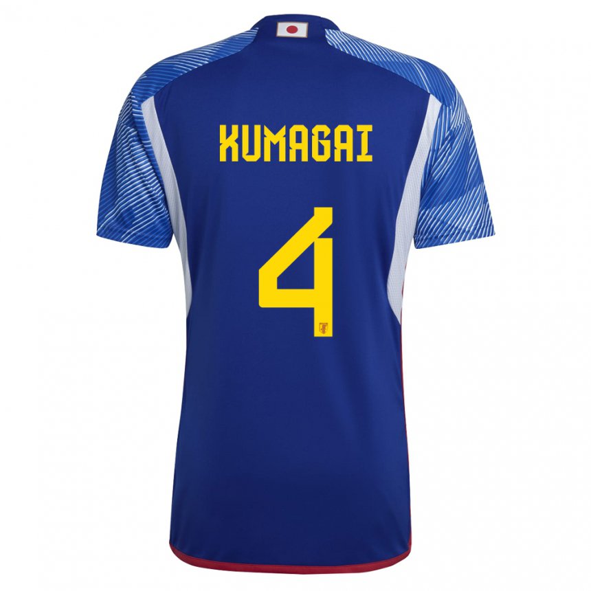 Damen Japanische Saki Kumagai #4 Königsblau Heimtrikot Trikot 22-24 T-shirt Österreich