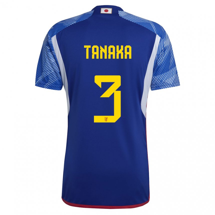 Damen Japanische Hayato Tanaka #3 Königsblau Heimtrikot Trikot 22-24 T-shirt Österreich